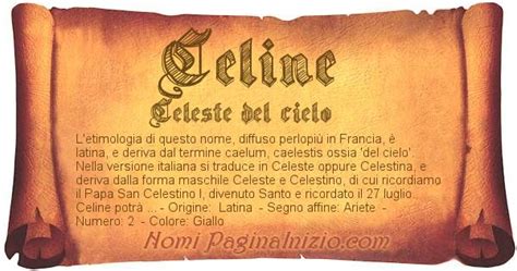 Celine: significato del nome, curiosità, onomastico.